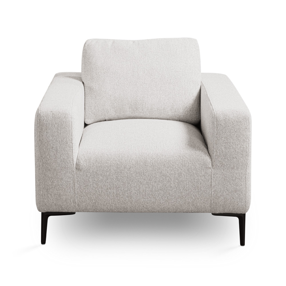 Franco Accent Chair: Grey Linen